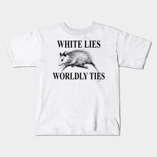 White Lies Possum Shirt Kids T-Shirt